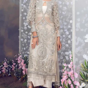 Hand-Sequined Ivory Long Shirt